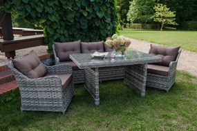 DIVINO ZÁHRADNÝ SET 2 x KRESLO + STÔL + POHOVKA