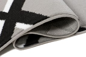 TA Koberec T237B ŠEDÁ LUXUSNÁ PP ESM Rozmer: 130x190 cm