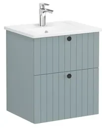 Kúpeľňová skrinka s umývadlom VitrA Root 60x67x46 cm zelená mat ROOTG60GINTS