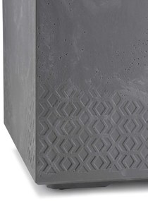 PLASTOVÝ KVETINÁČ NA KOLIESKACH BETONIQUE 40X40 CM IMITÁCIA BETÓNU SIVÁ