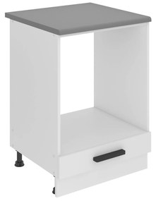 Kuchynská skrinka Belini Premium Full Version spodná pre vstavanú rúru 60 cm biely matný s pracovnou doskou