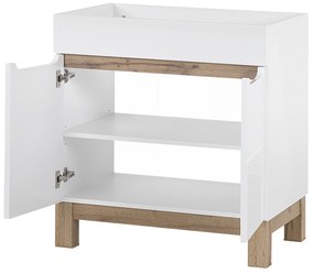Kúpeľňová stojaci skrinka pod umývadlo BALI biela 80 cm