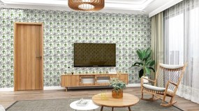 Samolepiace tapety 45 cm x 10 m IMPOL TRADE 9459 stromy s rámčekmi s 3D efektom zelené Samolepiace tapety