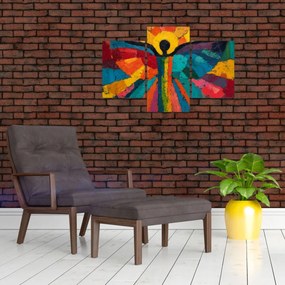 Obraz - Maľovaný anjel (90x60 cm)