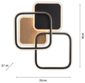 Leuchten Direkt 14117-78 - LED Stropné svietidlo SEVENT LED/36W/230V čierna/hnedá