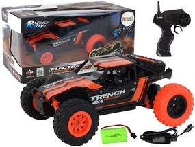 Lean Toys Oranžové terénne auto R/C – 1:24