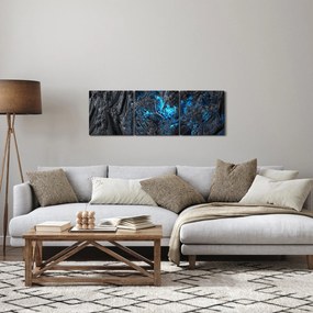 Obraz - Pohľad do vnútra (s hodinami) (90x30 cm)