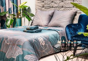 Dekoračný tanier SALVIA 3 1 zelený / zlatý