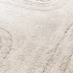 DY Béžový koberec s geometrickým vzorom Serenity 01 Rozmer: 80x150 cm