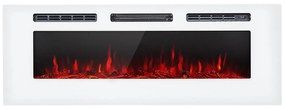 Klarstein Galeras, elektrický nástenný a vstavaný krb, 1800 W, LED, 3 farby, časovač