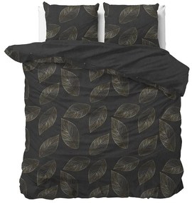 Saténové posteľné obliečky Deluxe 200x220 cm - Zlaté lísty