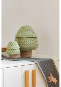 Zelený látkový detský kôš na hračky ø 25x36 cm Big Tree – Lorena Canals