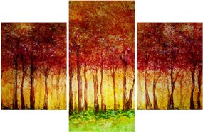 Obraz - Maľba listnatého lesa (90x60 cm)