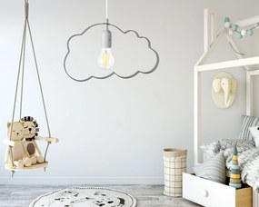 Stropné svietidlo TooLight Cloudie sivé