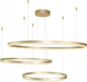 AZzardo AZ4708 závesné svietidlo Halo 100+80+60 zlatá