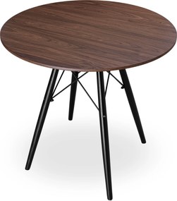 Jedálenský stôl PARIS BLACK 80 cm - jaseň / čierny