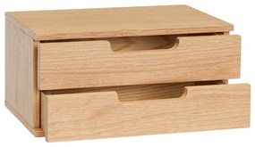 Závesný nočný stolík s poličkami v dekore duba v prírodnej farbe AtHand – Hübsch