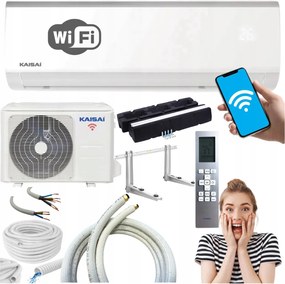 Nástenný klimatizátor Kaisai Fly 2,6 Wifi Funkcia Ohrievania Samostatná Montáž