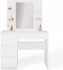 Toaletný stolík Marina Mijas 98,4 cm biely ľavý