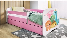 Detská posteľ Babydreams dinosaury ružová