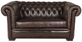 furniture-nabytek.cz - Kožená sedačka Chesterfield dvojmiestna
