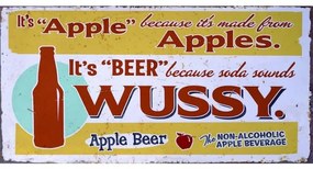 Ceduľa značka Apple Beer Wussy