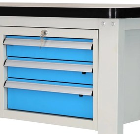 Dielenský stôl Solid MDF-03, 180 cm, závesný box, čierna