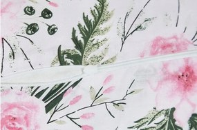 Tehotenský a dojčiaci vankúš BABYMAM PREMIUM 300 cm 3v1 - Kvety v záhrade