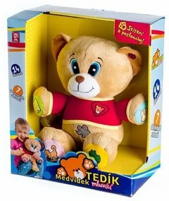 Teddies Medveď Tedík hovoriaci 30 cm CZ