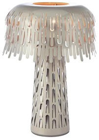 Sivobéžová stolová lampa s kovovým tienidlom (výška 38 cm) Verbera – Markslöjd