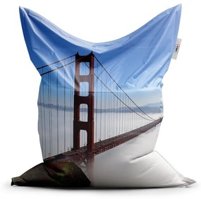 Sablio Sedací vak Golden Gate v hmle - 150x100 cm