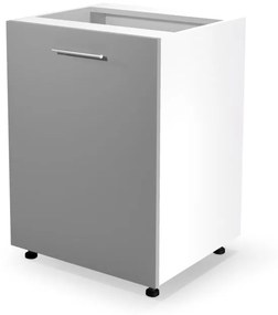 VENTO D-60/82 lower cabinet, color: white / light grey