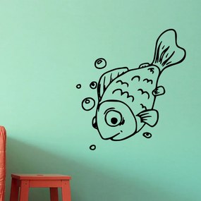 Veselá Stena Samolepka Kaprík Farba: černá, Veľkosť: 100 x 111 cm