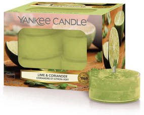 Yankee Candle zelené vonné čajové sviečky Lime & Coriander