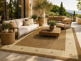 Oriental Weavers, Kusový koberec SISALO/DAWN 879/J84N (634N) – na von aj na doma, 66x120, béžová, chodba / predsieň