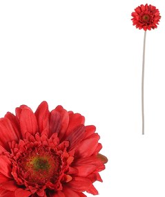 Autronic - Gerbera - umělý květ na stonku, červený - UKK375 RED