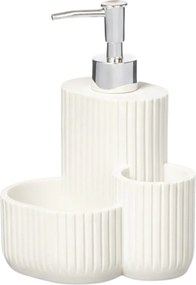 Dávkovač saponátu Stripe, biela/s chrómovými prvkami