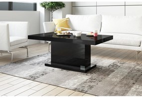 Luxusný rozkladací konferenčný stolík MATERA MAX čierna