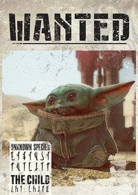 Plagát, Obraz - Star Wars: The Mandalorian - Baby Yoda Wanted, (61 x 91.5 cm)