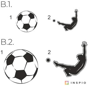 Nálepka na stenu - Futbal