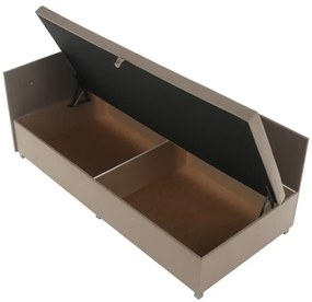 Čalúnená váľanda s univerzálnym čelom a úložným priestorom AMSTERDAM 90x200 cm béžová