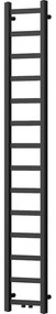 Mexen Bolt, vykurovacie teleso 1800 x 300 mm, 351 W, spodné a stredové, čierna, W126-1800-300-00-70