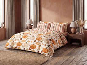 Flanelové obliečky PUMPKINS & STRIPES farebné Rozmer obliečky: 2 ks 70 x 90 cm | 200 x 220 cm