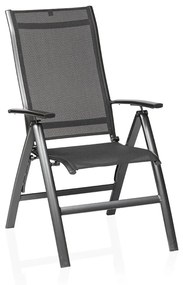 Legato Silver-Line polohovacie kreslo antracit