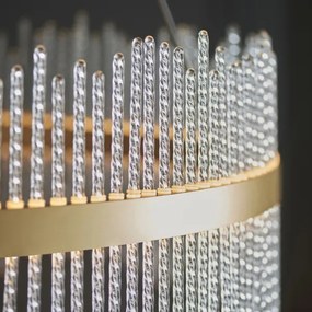 Endon 107672 - LED stmievateľný luster na lane ADRIEL LED/83W/230V 3000K zlatá