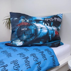 Bavlnená detská obliečka na jednolôžko 140x200 cm Harry Potter "Hogwarts Express" – Jerry Fabrics