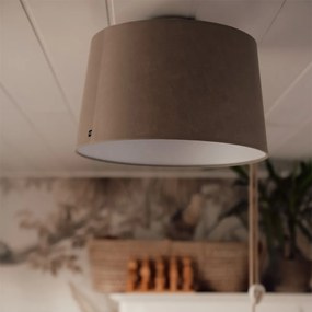 Moderné stropné svietidlo s tienidlom v odtieni taupe 35 cm - Combi