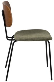 Zeleno-hnedé jedálenské stoličky v súprave 4 ks Cleo – Ixia