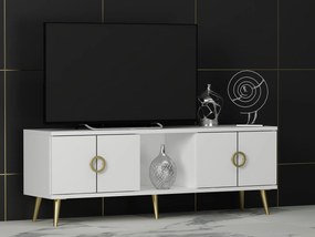 TV stolík/skrinka Tesobu (biela) . Vlastná spoľahlivá doprava až k Vám domov. 1095208