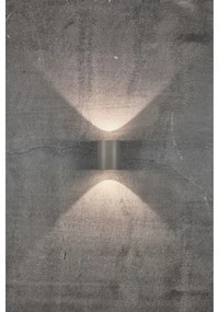 Nordlux - LED vonkajšie nástenné svietidlo CANTO 2xLED/5,5W/230V IP44 sivá